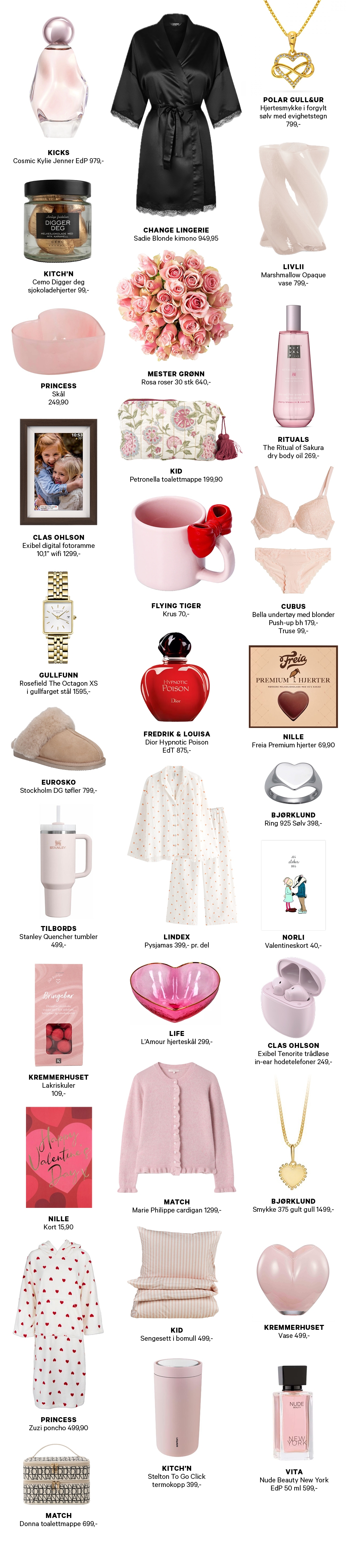 Gavetips til henne - Valentines