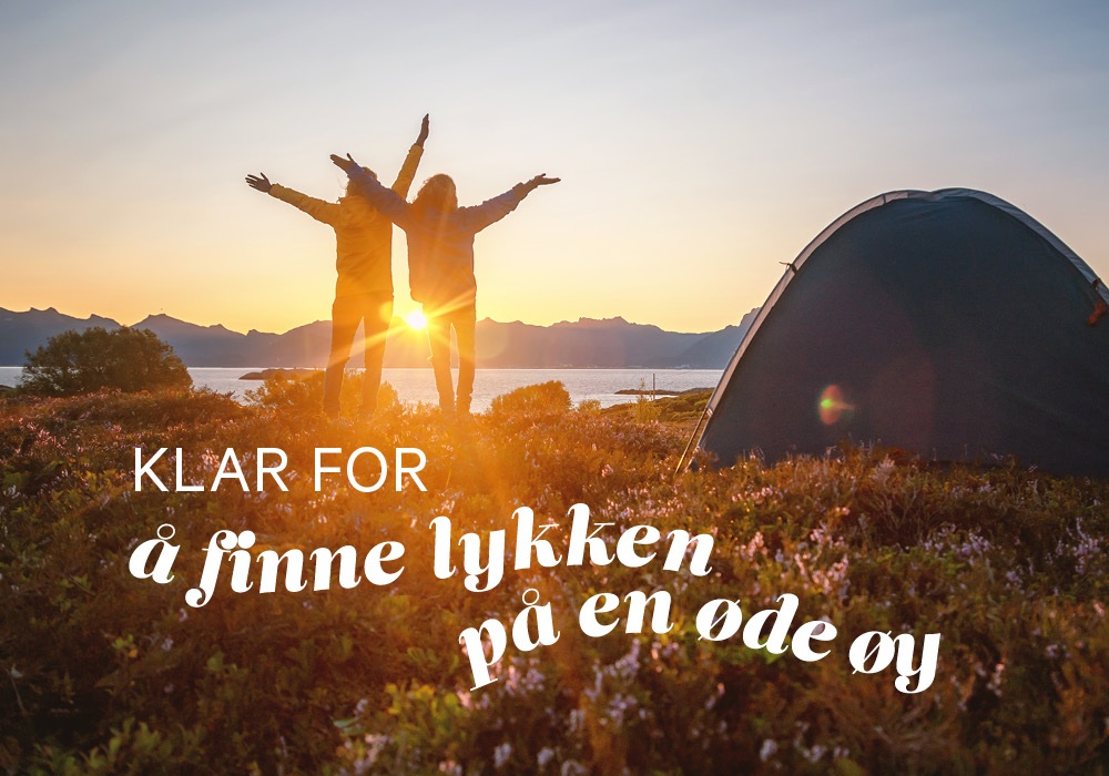 Klar for å finne lykken på en øde øy