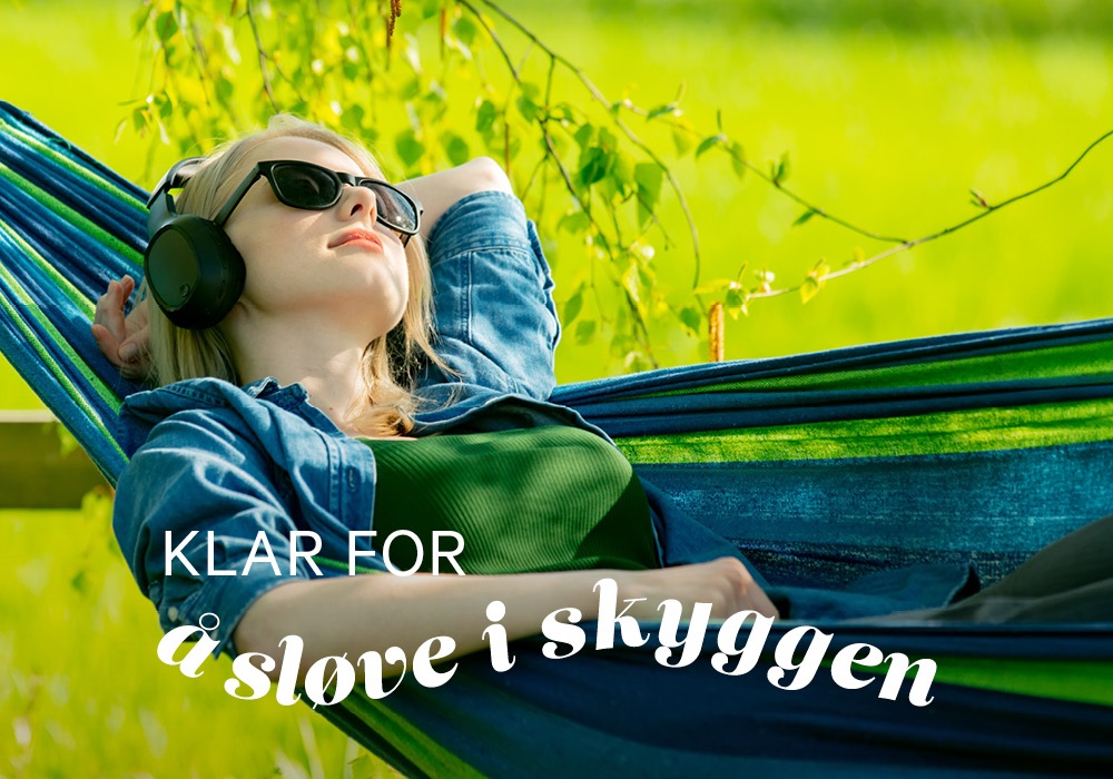 Klar for å sløve i skyggen