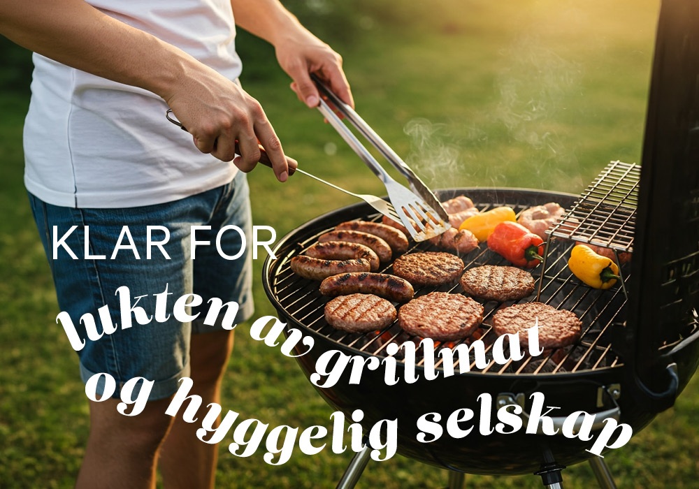 Klar for lukten av grillmat og hyggelig selskap