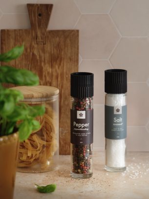 106011055 Krydderkvern 4 pepper 106011056 Krydderkvern kvernsalt stort
