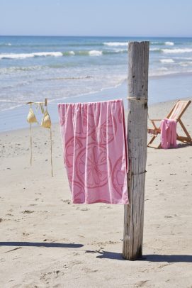 106015127 malibu strandhåndkle rosa stort
