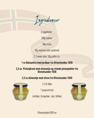 Oppskrift Pavlova med jordbær 2