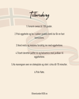 Oppskrift Pavlova med jordbær 3